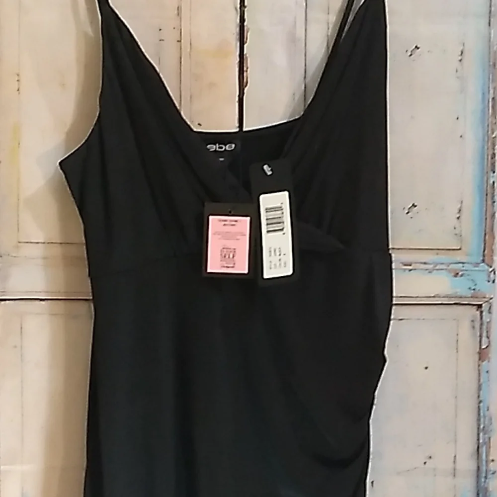 See updated listing Slvls V-neck Surplus Charmeuse Midi Wrap Dress Midnight - Picture 6 of 9